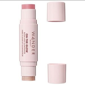 Wander Beauty On-the-Glow Blush and Illuminator - Petal Pink/Nude Glow. NWT